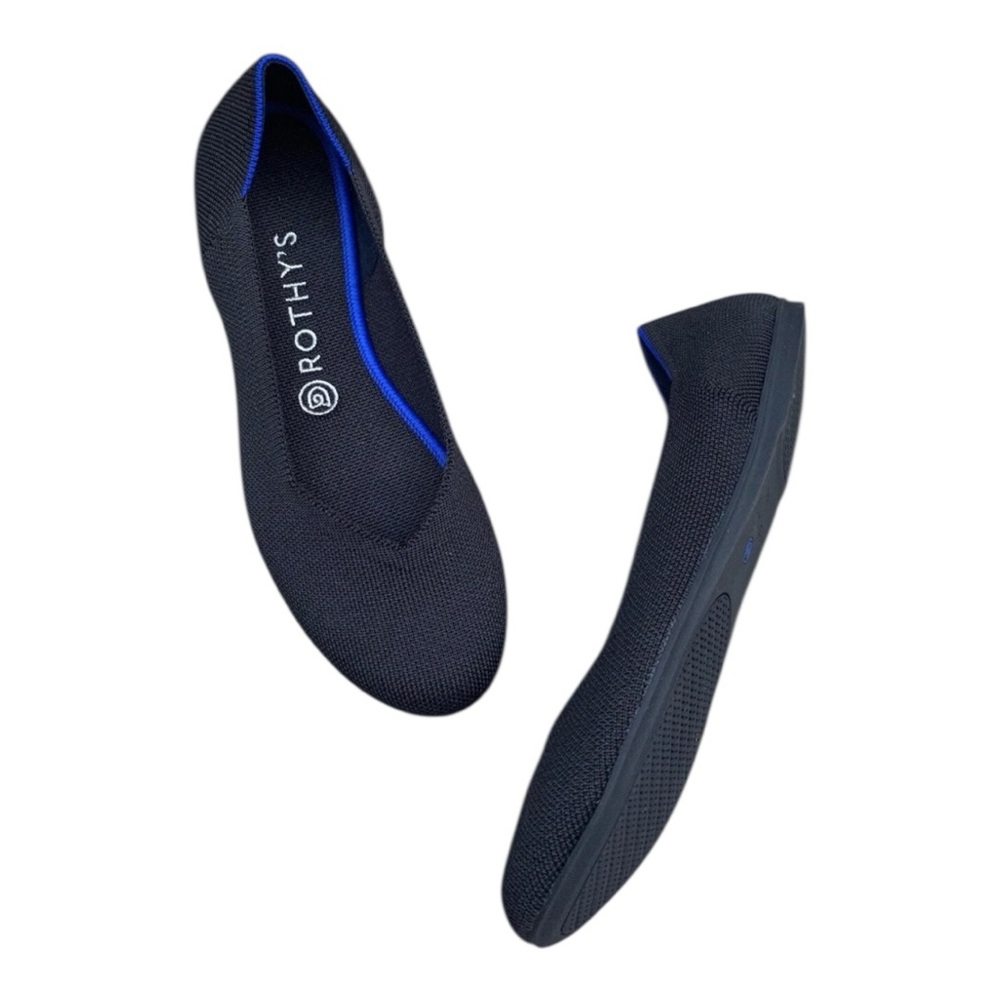 Rothy’s Women’s The Flat Round Toe in Black Size 10 EUC - Picture 10 of 13